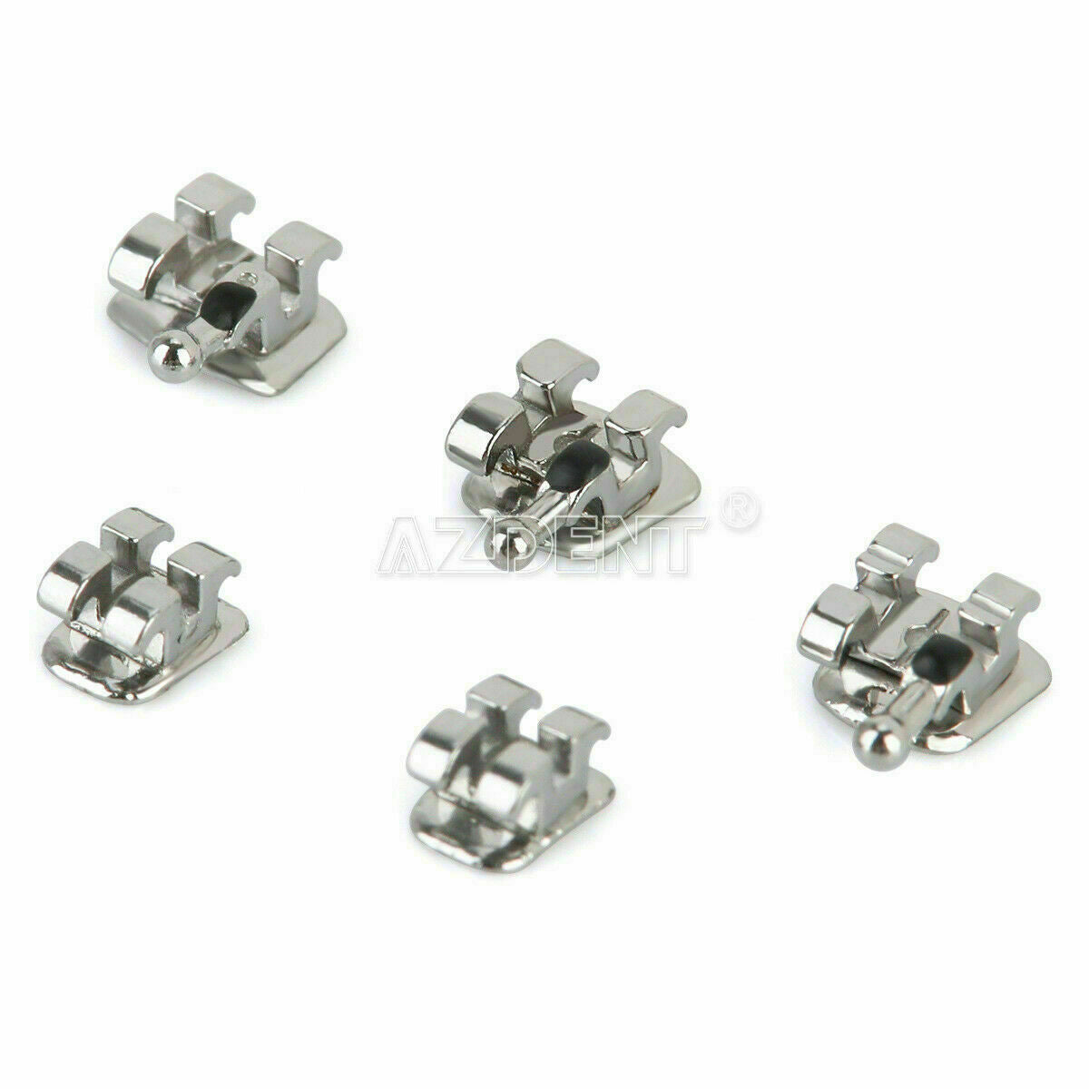 20pack Dental Orthodontic Brackets Braces Standard MBT Slot.022 Hook3-4-5 AZDENT