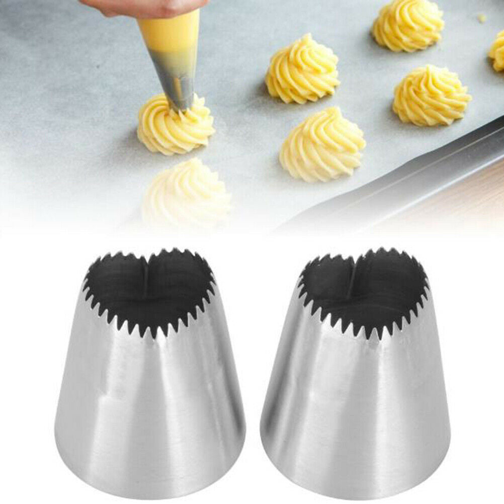 1PC Heart-shape Stainless Steel DIY Ice Piping Pastry Nozzles Cake Making.l8