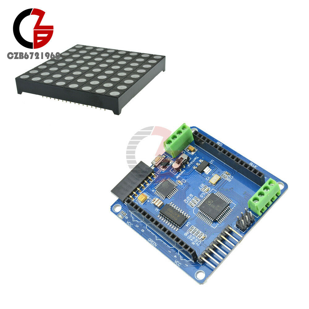 RGB Full-color 8x8 LED with Colorful Magic Matrix Driver Shield Colorduino Kits