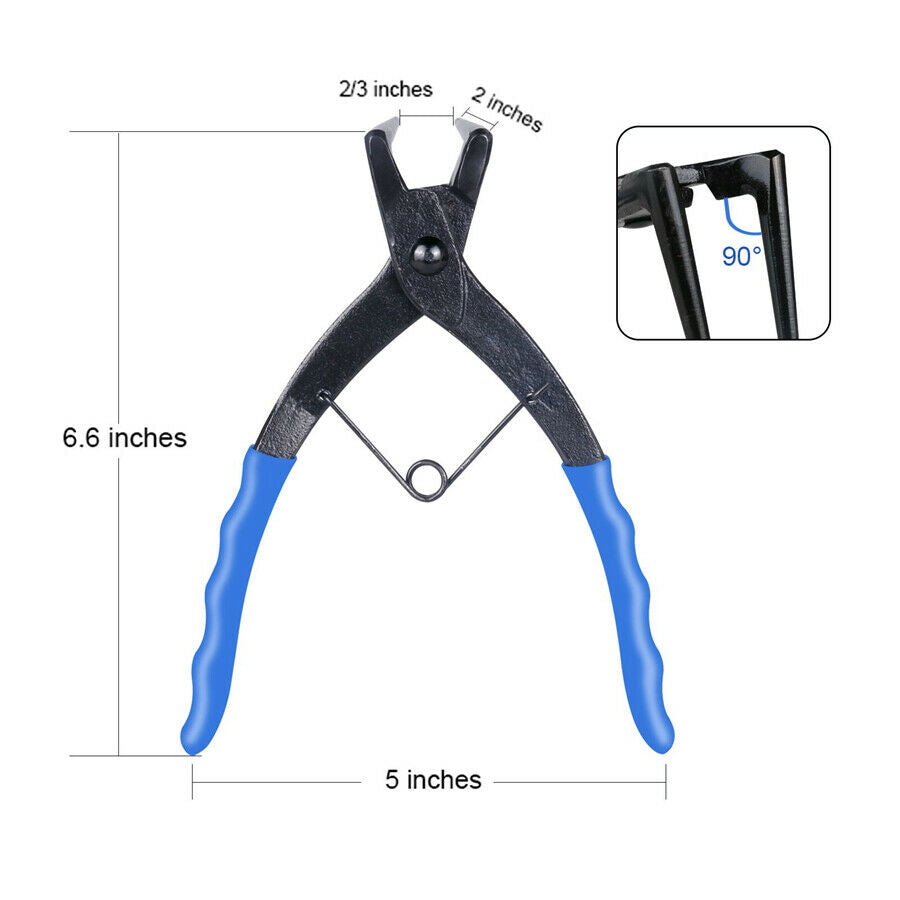 Motorcycles Circlips Snap Ring Grip Plier Internal Ring Remover w/50mm Long Nose