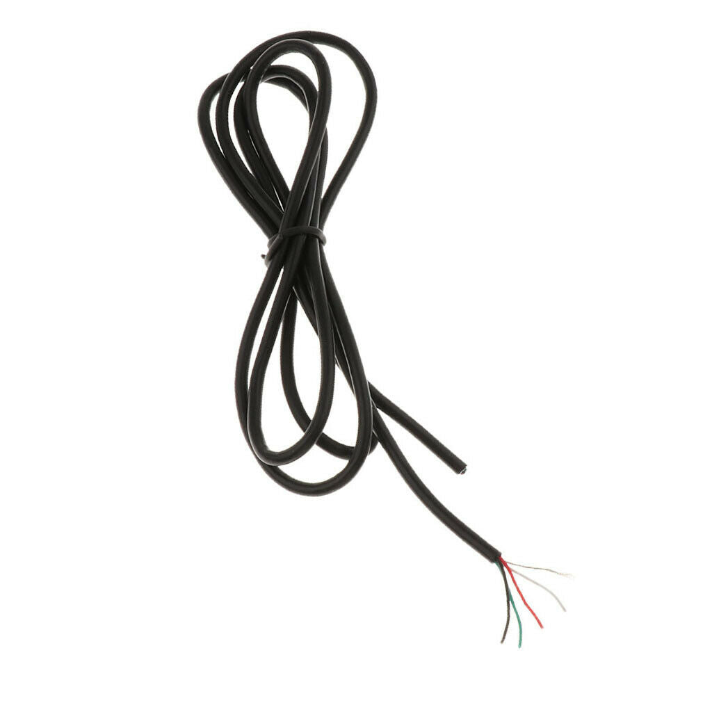 4x Practical 4 Core Guitar Bass Connection Electricity Wire, 100cm/39.37inch