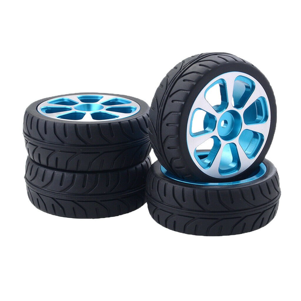 4pc Tires & Wheels for HSP Wltoys ZD Racing HPI Redcat 1/10 RC Car Style-1