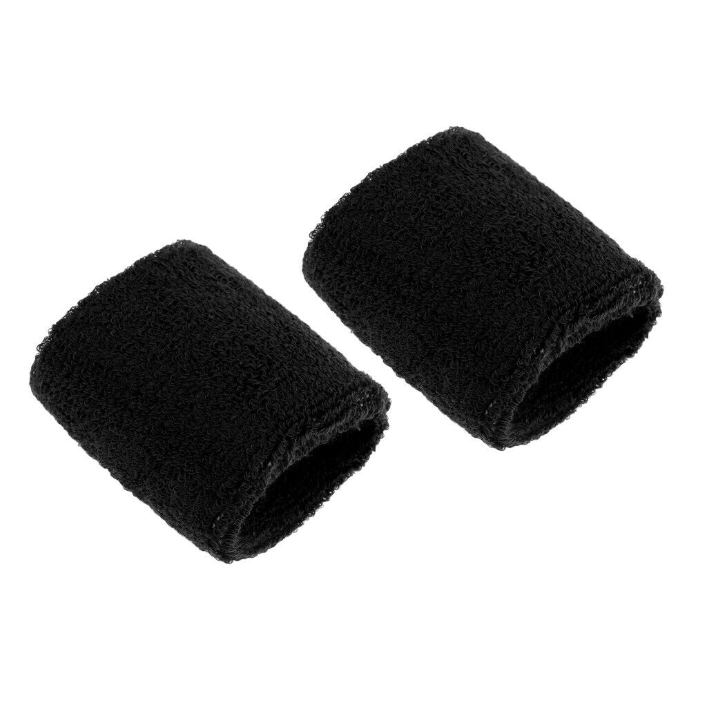 4Pcs Sweatband Wristband Unisex Cotton for Sports Gym Tennis Running Cycling