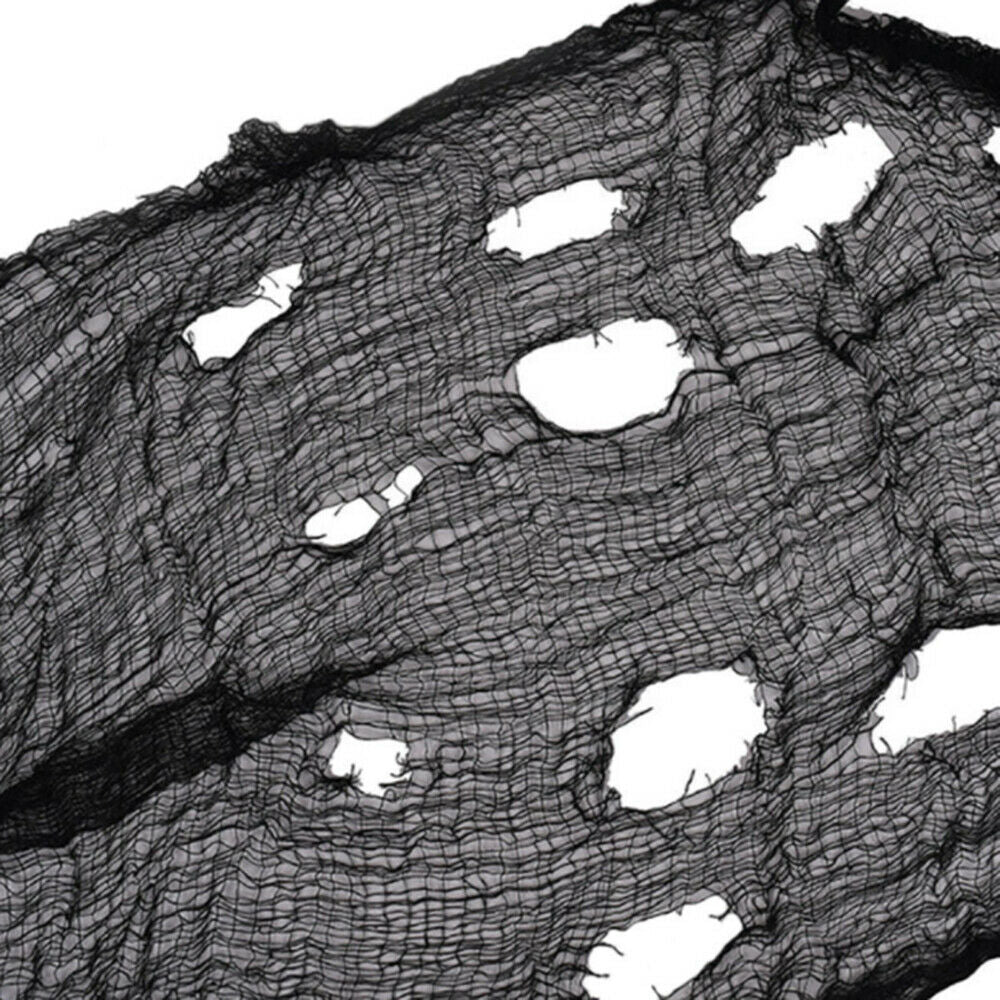 Halloween Creepy Gauze Large Grid Yarn Cloth Door House Decor Props Decoration