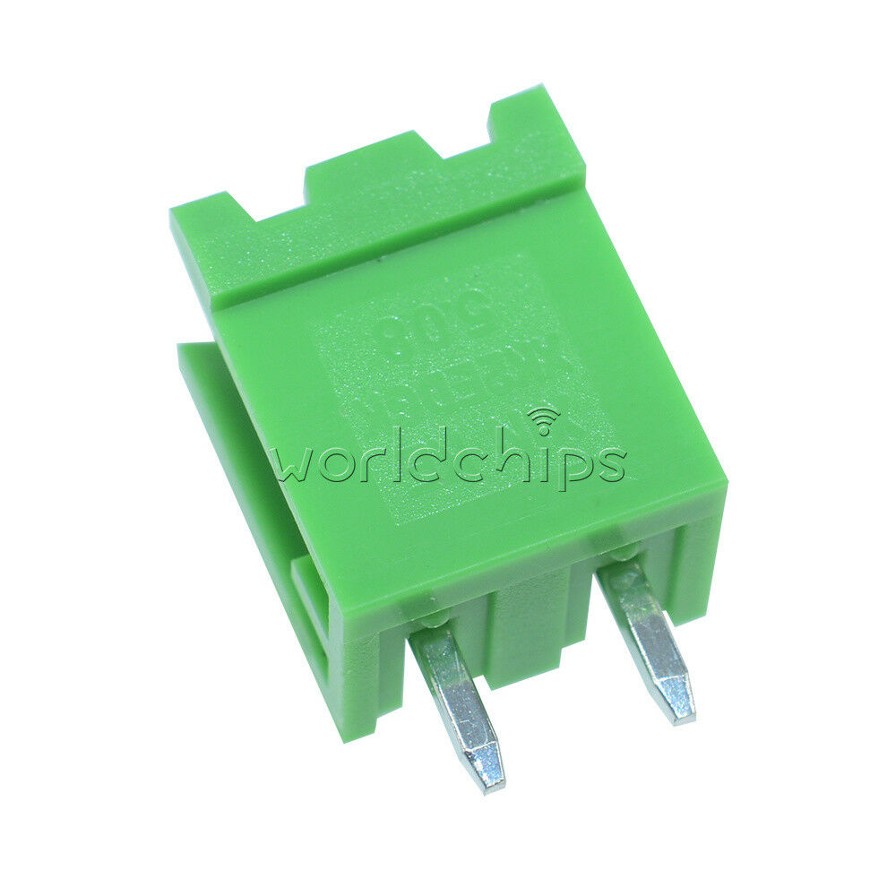 10Pcs KF2EDGK KF-2P 2Pin Right-Angle Plug-in Terminal Connector 5.08mm Pitch