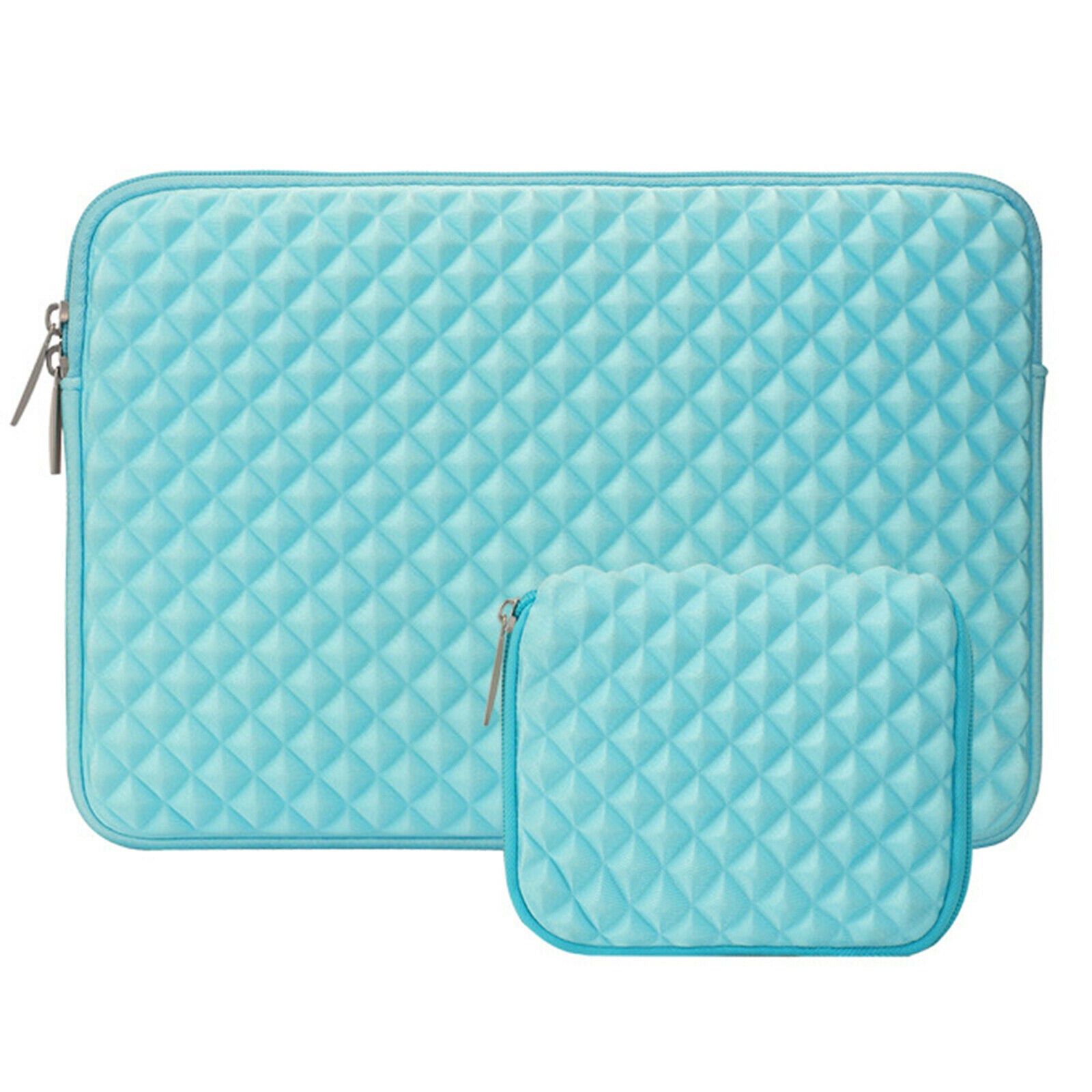 Laptop Sleeve Compatible Notebook Computer Neoprene Bag Cover Blue 15.3inch