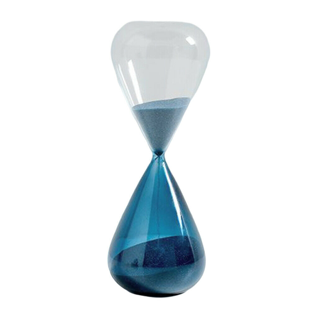 18cm Modern Hourglass Desktop Clock Sand Timer Home Office Table White 10mins