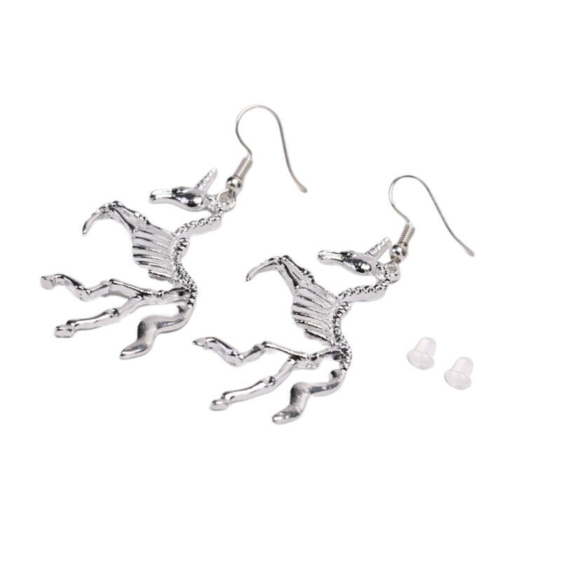 2 Pair Women Exaggeration Skeleton Drop Earrings Fashion Jewelry Gift PunkB.DD