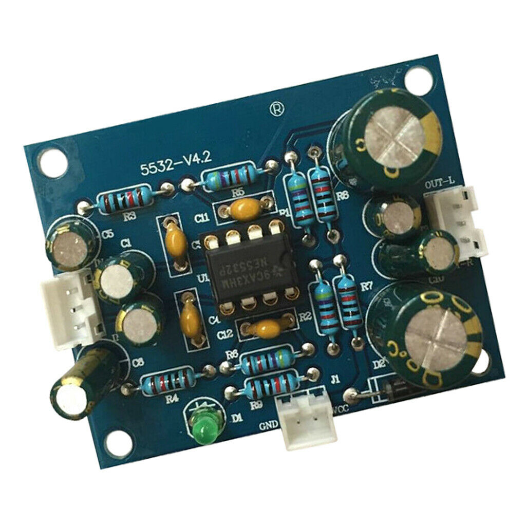 Digital Power pre-amplifier Board Stereo 5532 Double Panel Pre-amp 12V-35V