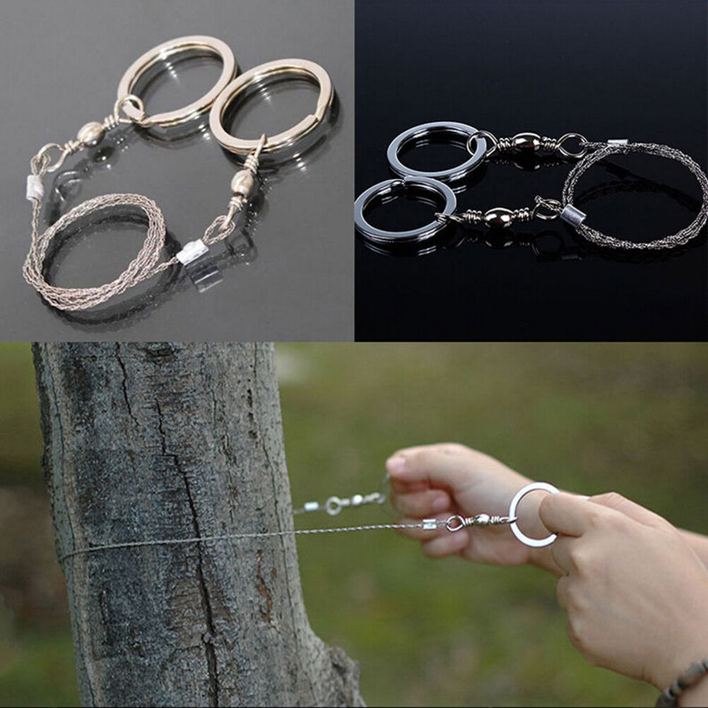 Portable Practical Emergency Survival Gear Steel Wire Saw Outdoor Tool.l8