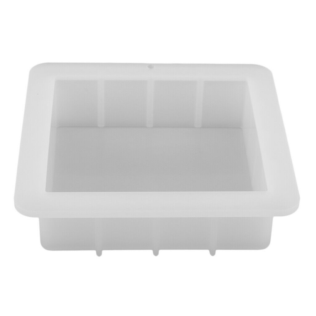 1100ml Square Silicone Soap Mold DIY Handmade Cake Loaf Mould Mooncake Loaf Mold