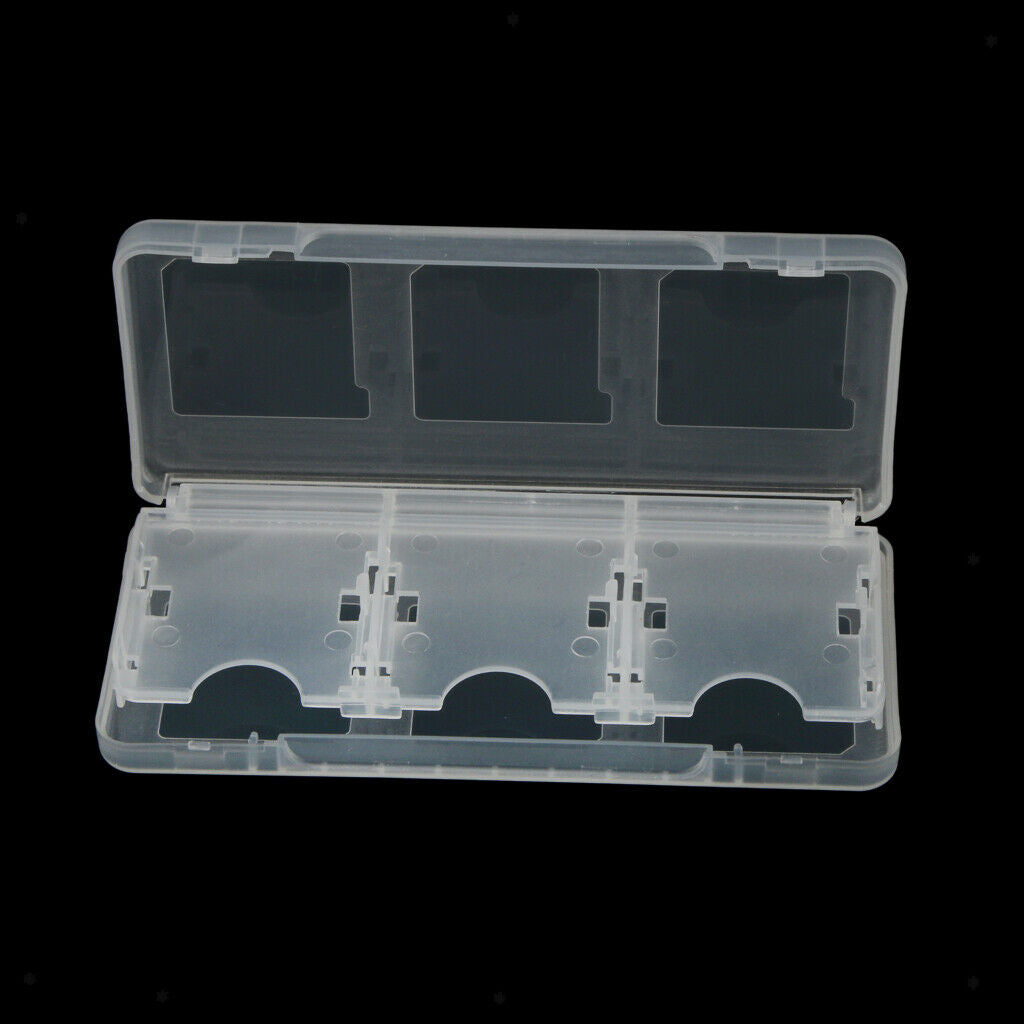 6 in 1 Card Box Storage Holder Case for 3DS Game Cards White