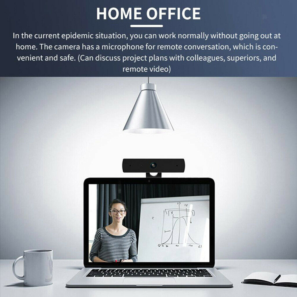 1080P HD USB Video Webcam with Microphone for Online Teaching Live Streaming