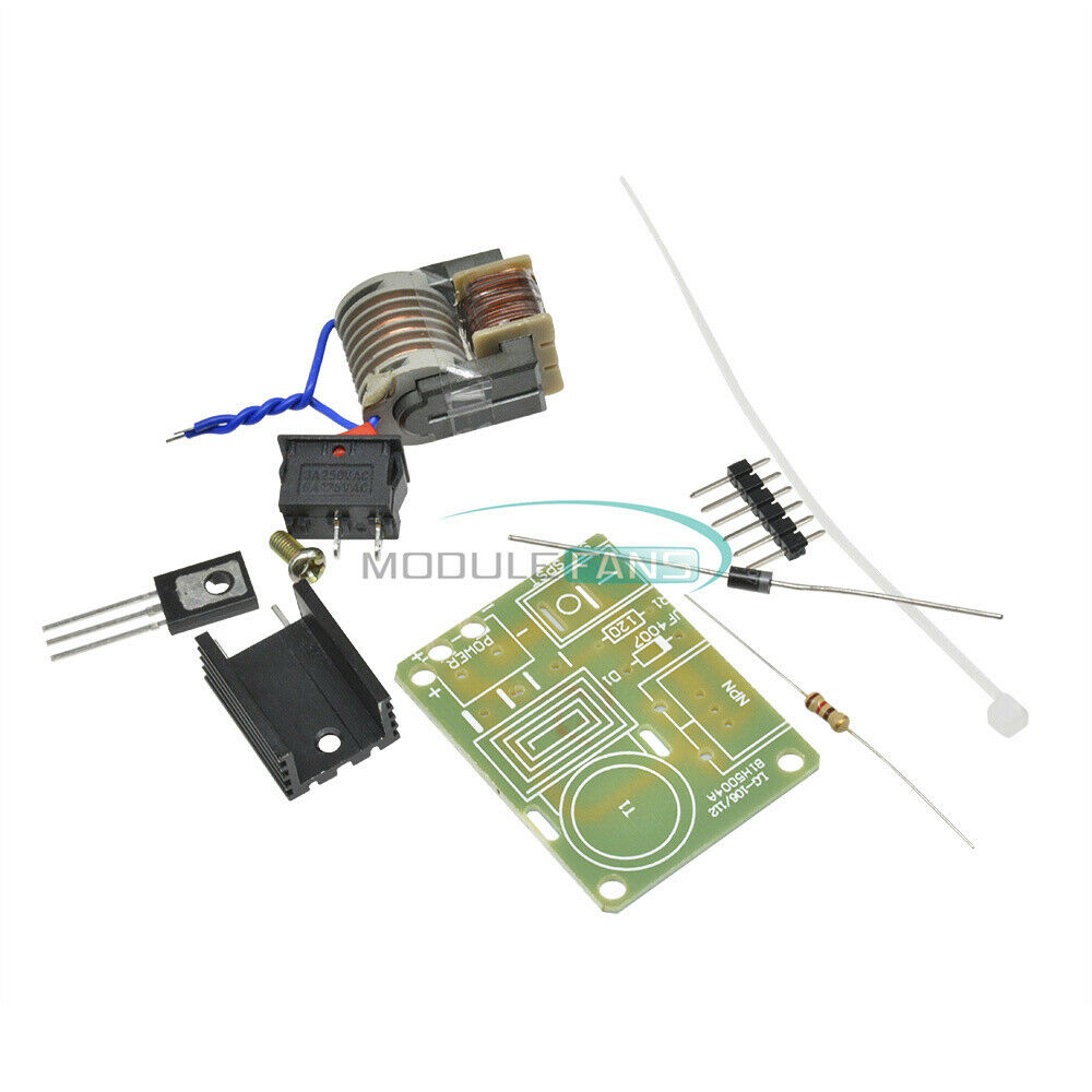 High Voltage Inverter Generator Spark Arc Ignition Coil Module DIY Kit 15KV 3.7V