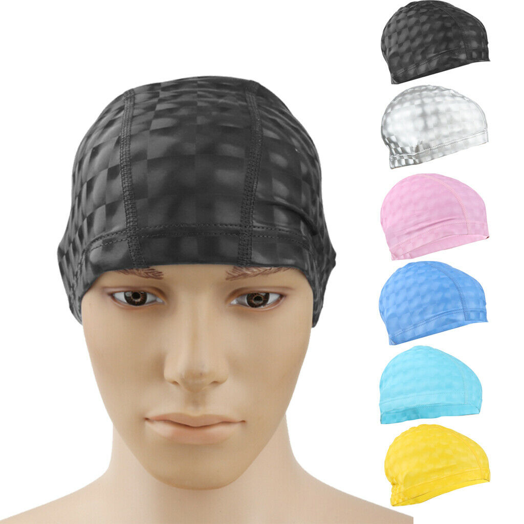 Unisex Waterproof Breathable Swimming   for Long Hair Short Hair Yellow