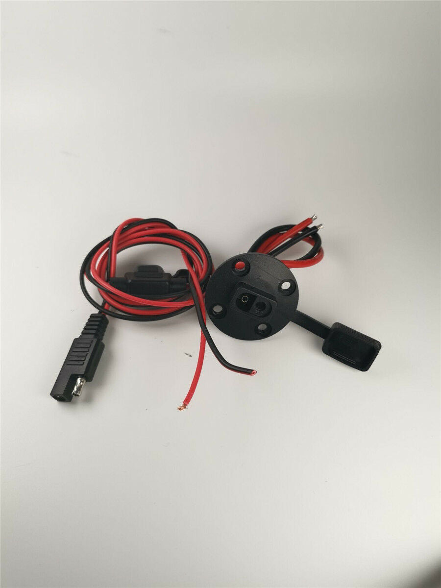 2-Pin Car SAE Single Head Line Socket Waterproof Quick Connect / Disconnect Plug
