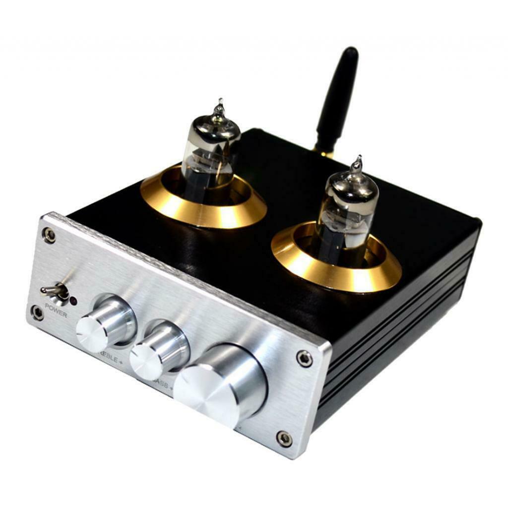 Upgrade NE5532 Stereo 6J5 Tube Preamplifier With Treble Bass   Ajustment