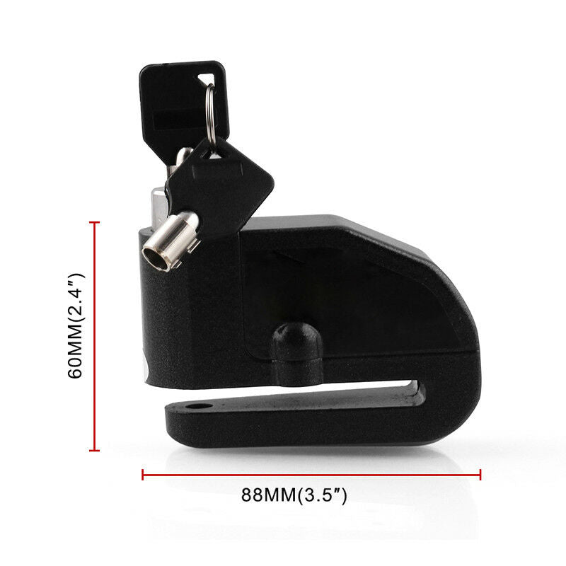 110DB Motorcycle Bicycle ATV Anti-theft Wheel Disc Lock Security Alarm Aluminum