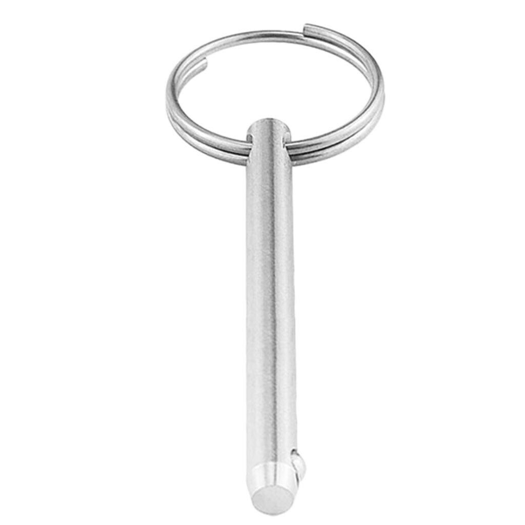 Stainless steel 6.3x95mm boat bimini top deck socket pin W ball lock pull ring