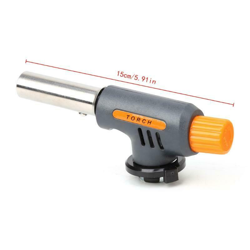 Portable Camping Welding Gas Torch Flame Gun Flamethrower Butane Burner Wind