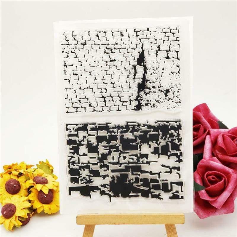 Wall Clear Stamps Embossing Stencil DIY scrapbooking Album Paper Card Making