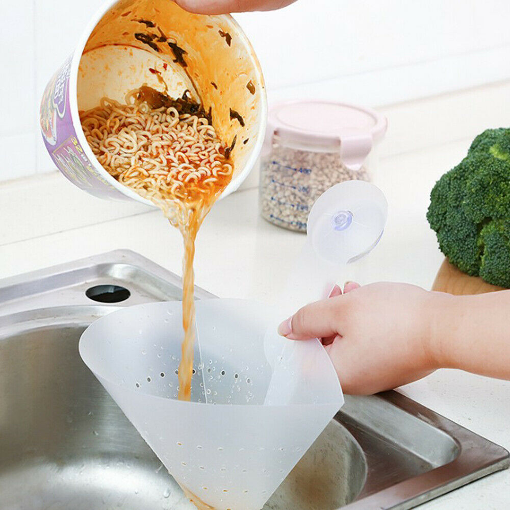Kitchen Foldable Filter Simple Sink Self-Standing Stopper Anti-Blocking Device