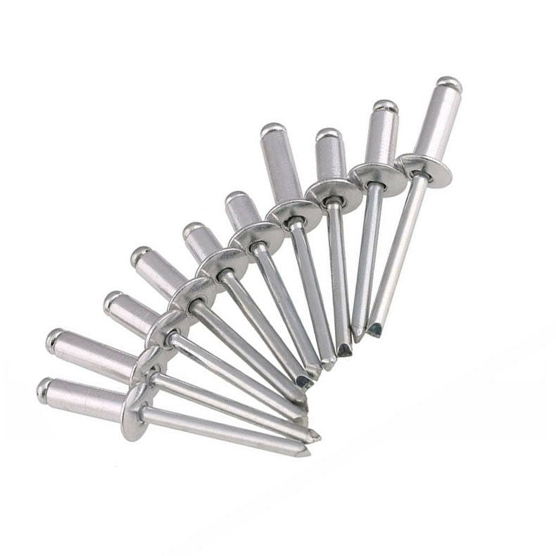 50Pcs M2.4 Blind Pop Rivets Kit - Aluminium Body Steel Stem | L5~12mm