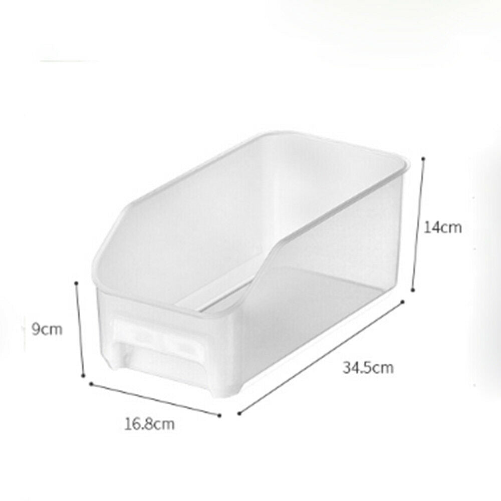 Kitchen Refrigerator Organizer Storage Box Food Container Fridge Spacer Rack