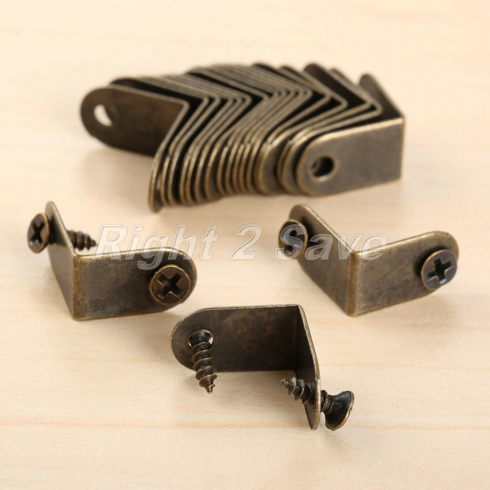 20pcs Mini Retro Wood Jewelry Box Edge Cover Corner Protector Guards Decorative