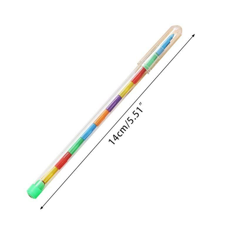 4 Pcs Colored Pens Set Refilalble 10 Colors Crayon Pens Set Recommended Age 3 ＋