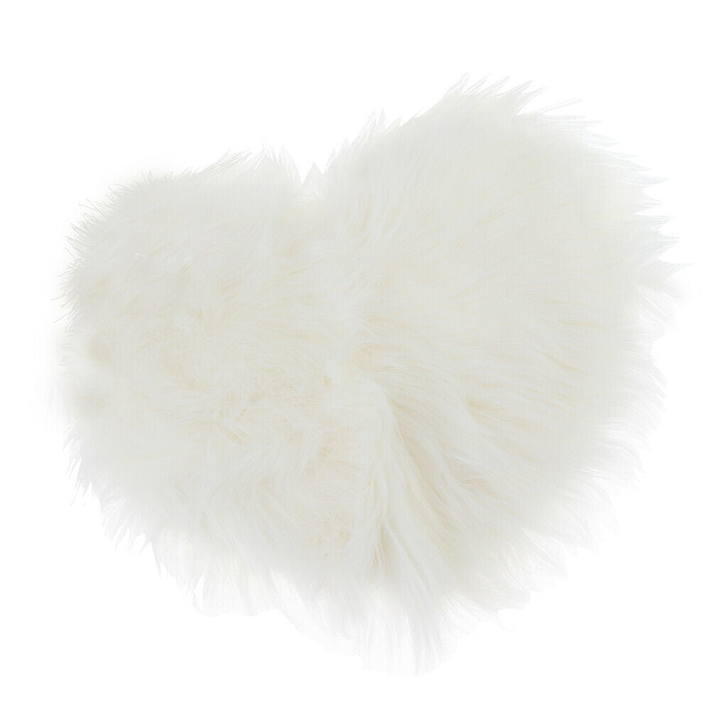 Heart Shape Shaggy Area Rugs Fluffy Floor Carpet for Bedroom Bedside 30x40cm