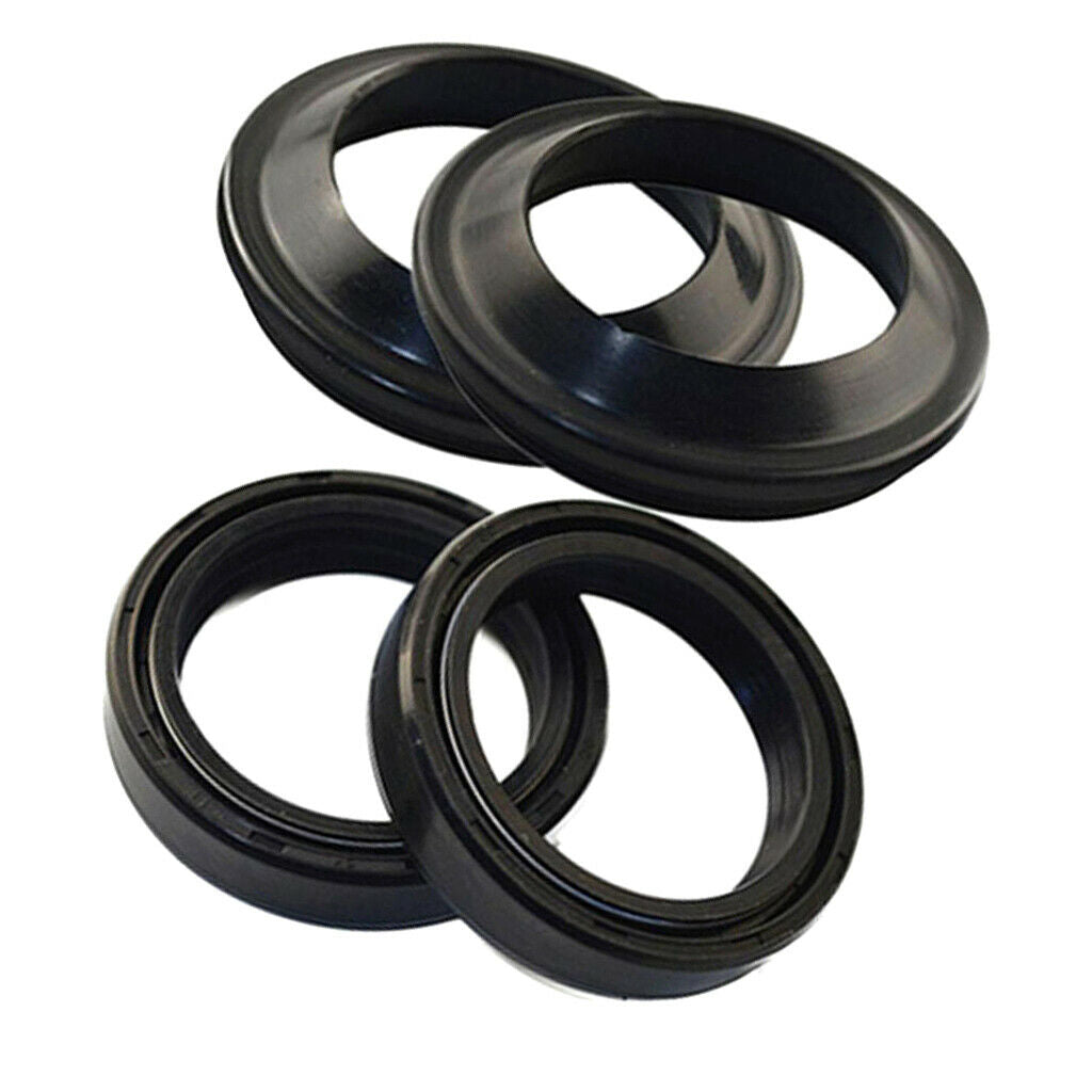 41x 54x 11mm Front Fork Shock Damper Oil Seal & Dust Seal Kit, Black
