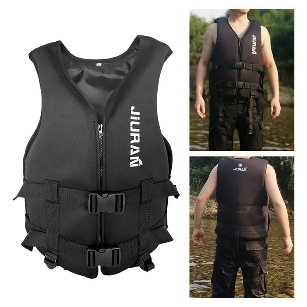 2Pcs Life Jacket Premium Life Vest Aid W/ Crotch Straps Floatation Device
