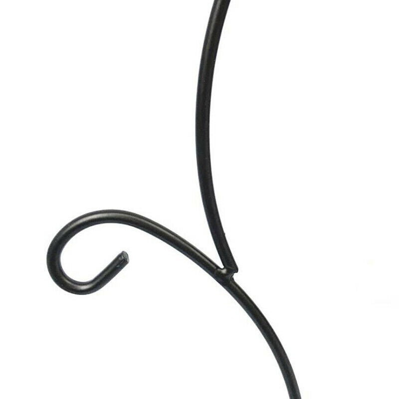 37CM Double hook Metal Iron Candlestick Candle Holder Plant Glass Bottle Sta Qx