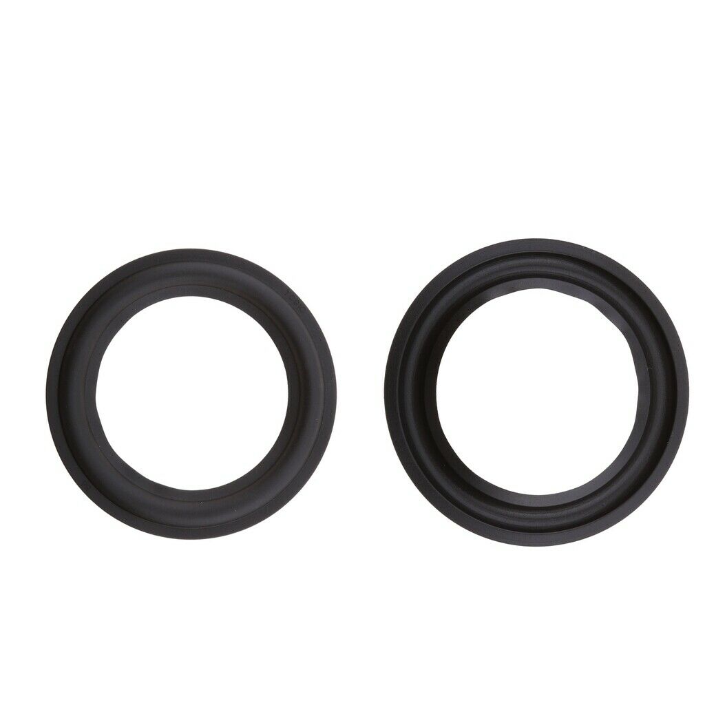 2Pcs Woofer Audio Speaker Part Foam Edge Surrounds Rings Spare Black 4''