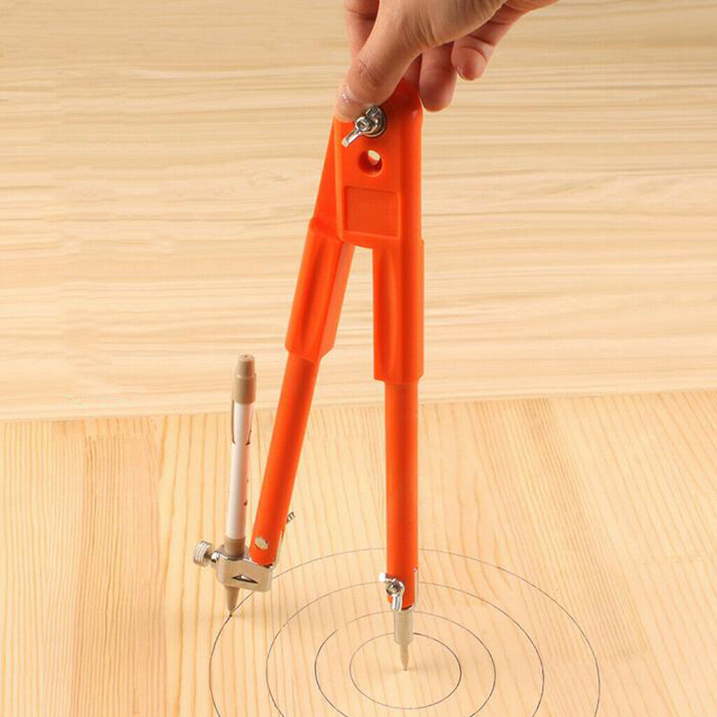 Precision Plastic Scribing Compass Caliper with Pencil Holder Map Plotting