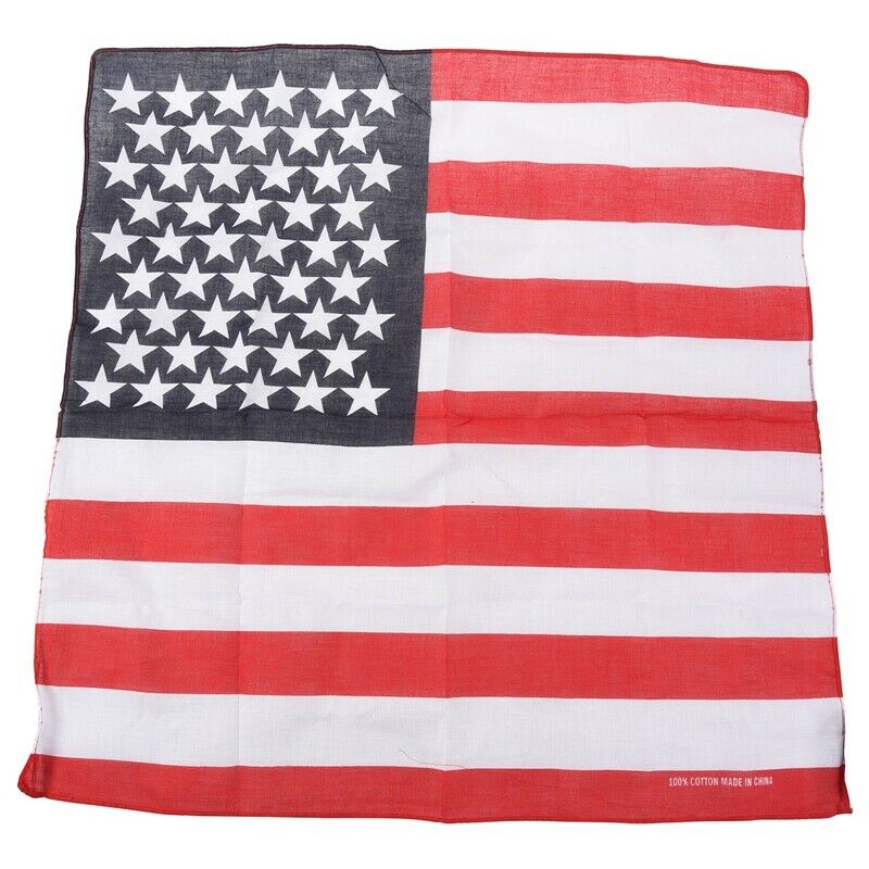 Handkerchief / Bandana for Head Hair US Flag Design N2Y8Y8