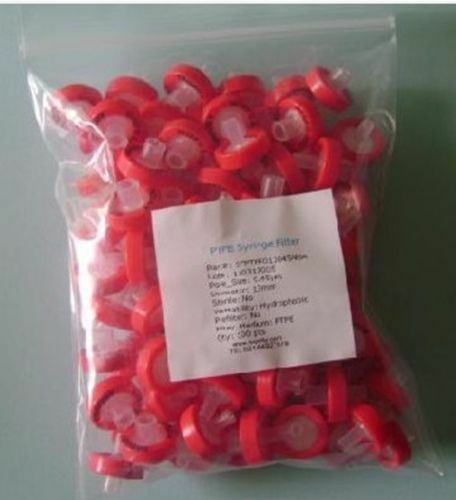 25pc Syringe Filter 0.22 OD13mm Micron Made from Nylon Disposable Chemistry Lab