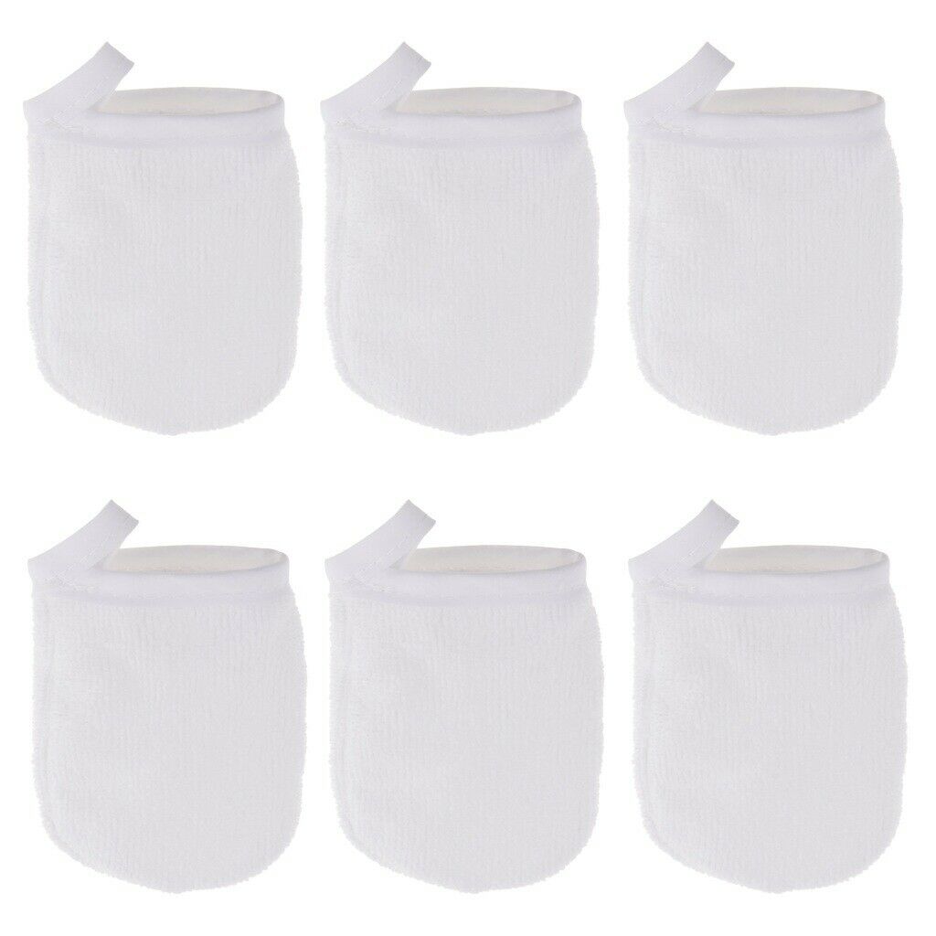 6 pieces of facial cleansing wipes, makeup cleaning gloves off