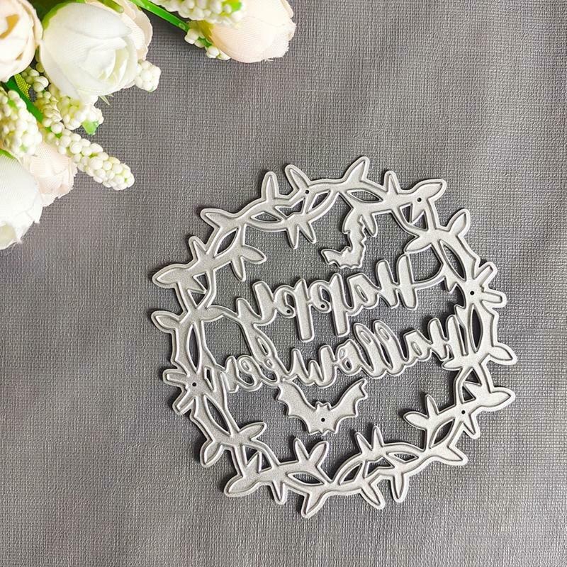 Happy Halloween Metal Cutting Dies Stencil Scrapbook Album Paper Card Template