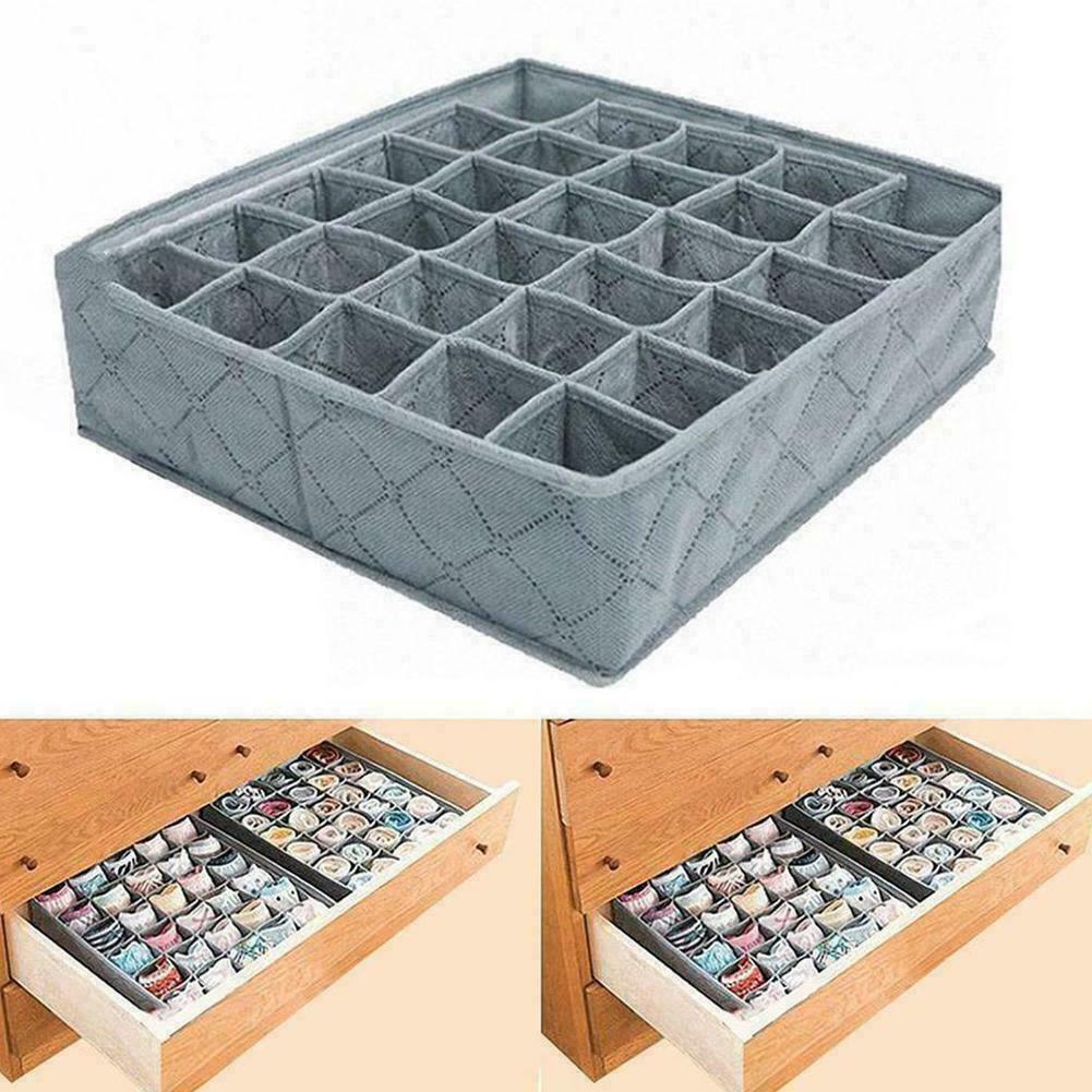 Storage Drawer Organiser Storage Box Tidy Socks Bra Divider Ties AU Draw A4E8