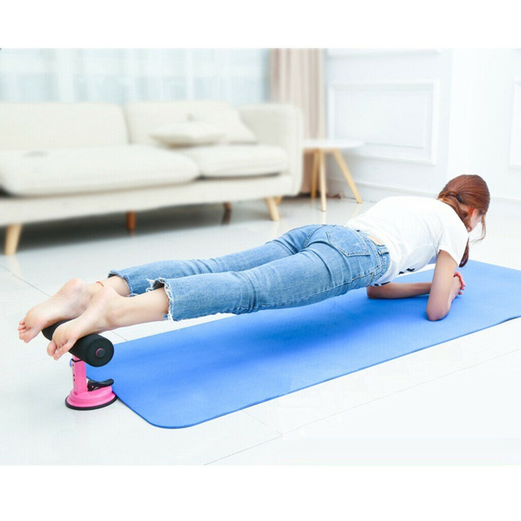 Perfetc Sit Assistant Suction-Cup Ab Sit-Trainer Fitness Workout Bar Toner Blue