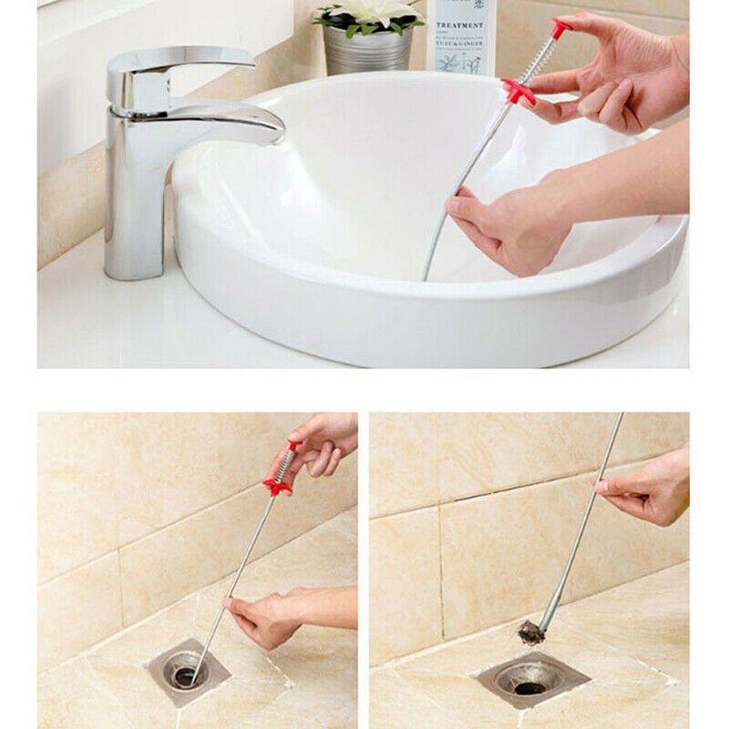 1pc Kitchen Sink Cleaning Hook Sewer Dredging Spring Pipe Hair Dredging T.l8