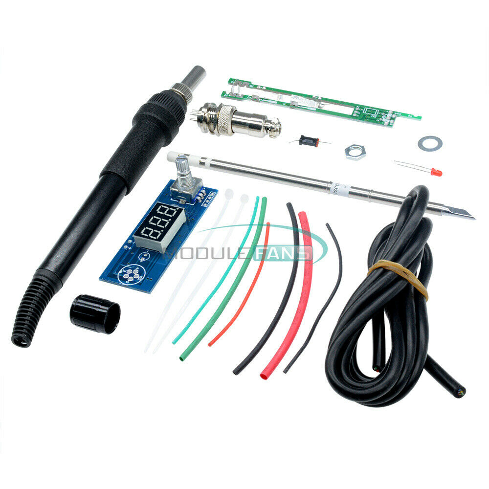1PCS Digital Soldering Iron Station T12 Temperature Controller Handle DIY Kits