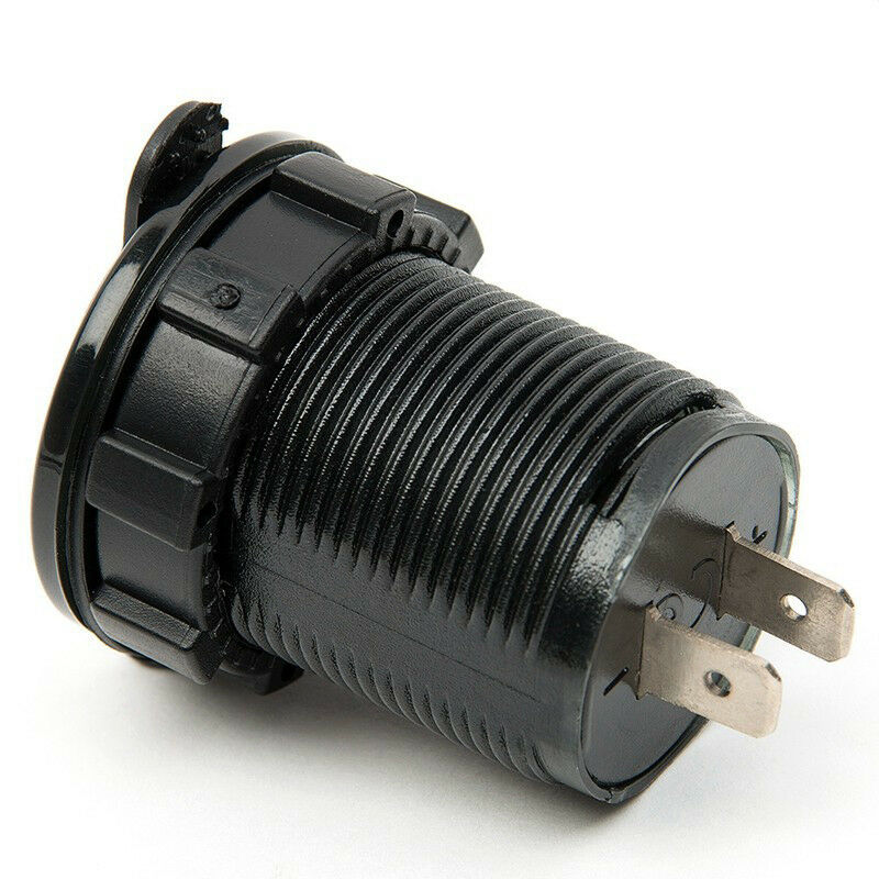 12V DC Motorcycle Car 3.1A Dual USB LED Charger Socket Voltage Voltmeter Panel C