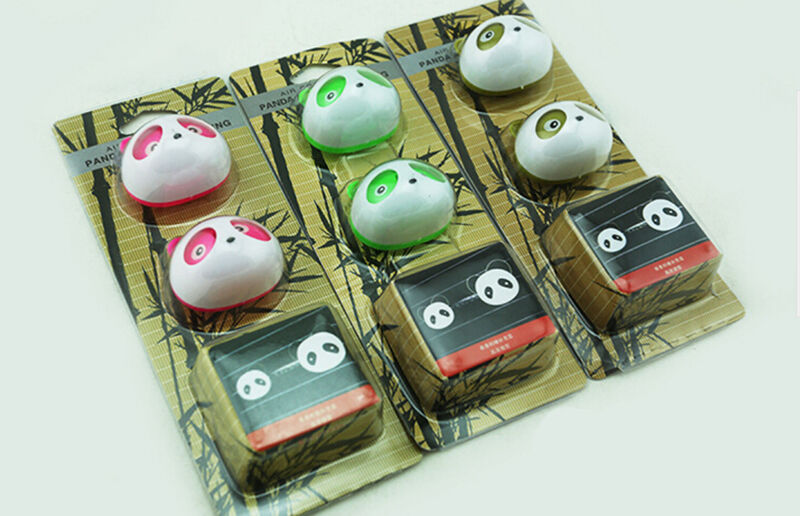 2X Decor Auto Dashboard Air Freshener Blink Panda Perfume Diffuser For Car BDAU