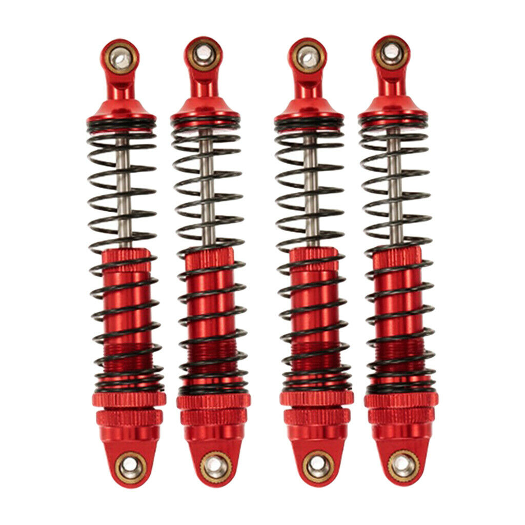 4Pcs RC 110mm Metal Front Shock Absorber for 1/10 Axial SCX10 RC4WD D90 Cars