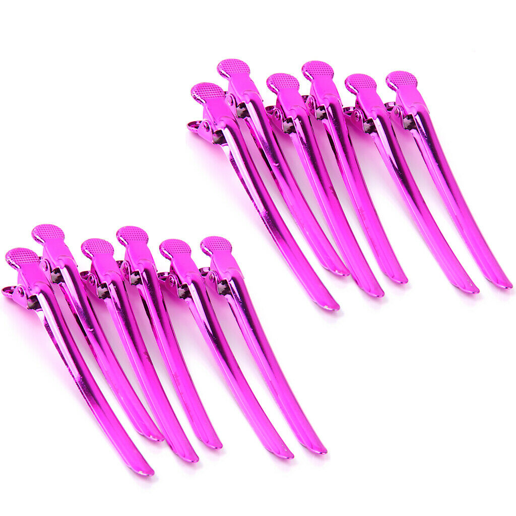 12 lot Smooth Salon Styling Sectioning Positioning Clips Clamps Barrettes