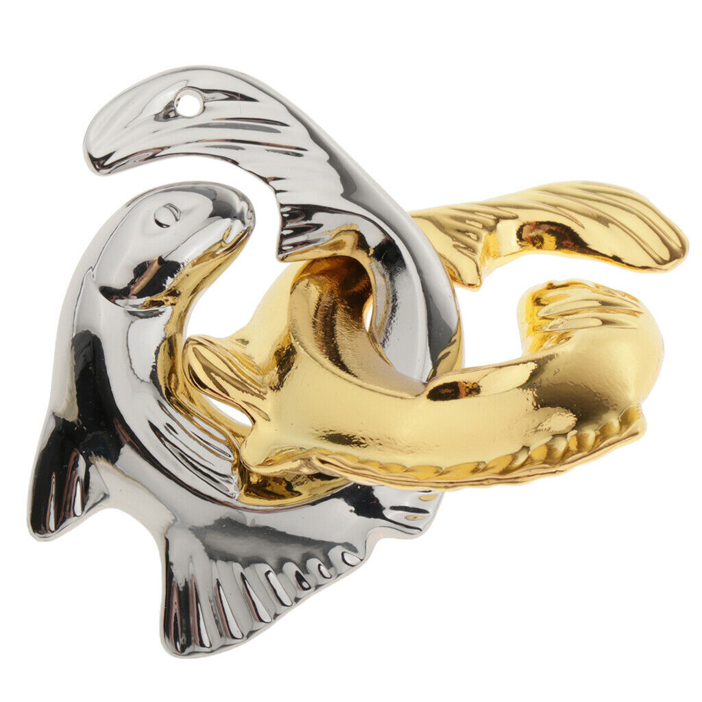 Zinc Alloy Fish Shape Interlock Brain Teaser Puzzles Jigsaw Games Mind Toys Gift