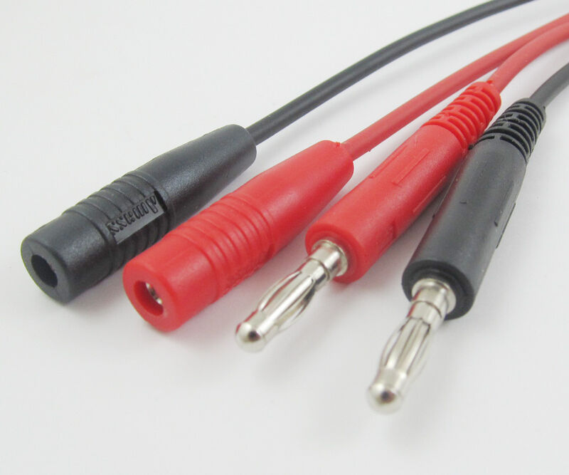1pair High Quality Copper Banana Plug Male to Banana Jack Test Cable 2 Colors